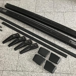 Golf 1 GTI Metall-Stoßstangen, schwarz, PULVERBESCHICHTET, KOMPLETT-SET-2