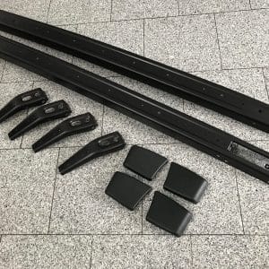 Golf 1 GTI Metall-Stoßstangen, schwarz, PULVERBESCHICHET KOMPLETT-SET-1