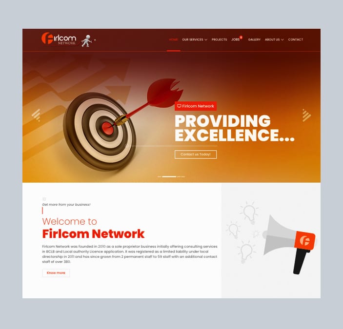 Firlcon Network Kenya Responsive Website