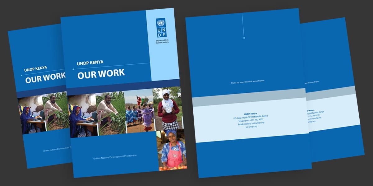 UNDP Kenya Snapshot Graphic Design