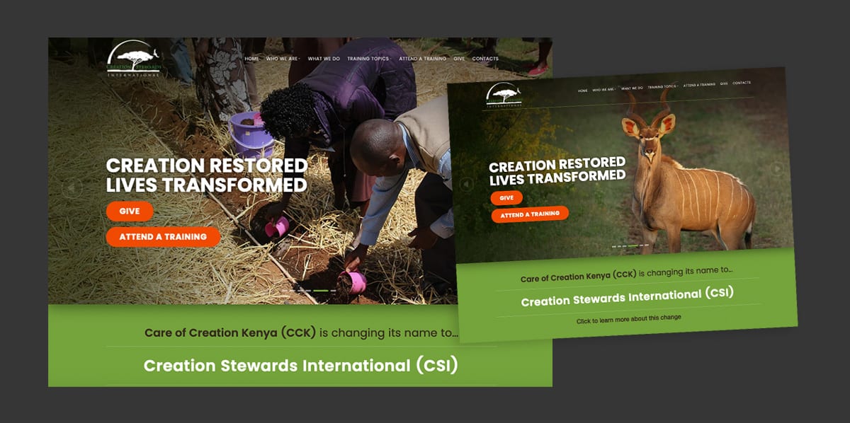 Creation Stewards International (CSI) Best website design