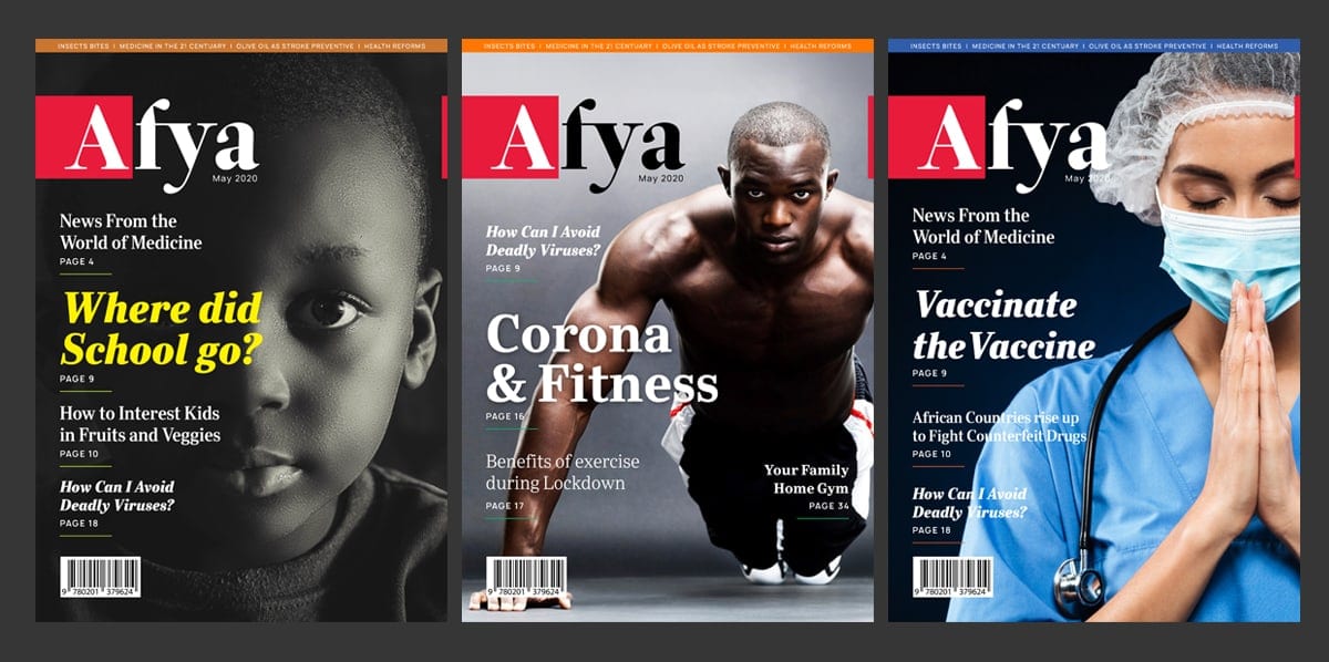 Health Magazine Cover and Layout Design Nairobi
